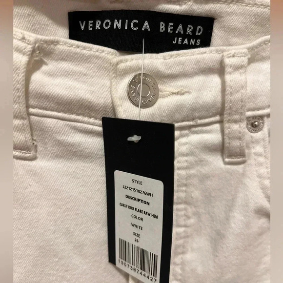 Veronica Beard White Carly Denim High-Rise Size 26/4 - NWT - Picture 3 of 9